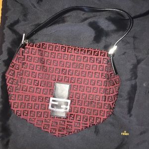 FENDI Signature Handbag in Maroon